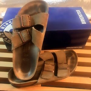 Vintage Birkenstock Arizona Suede Sandals